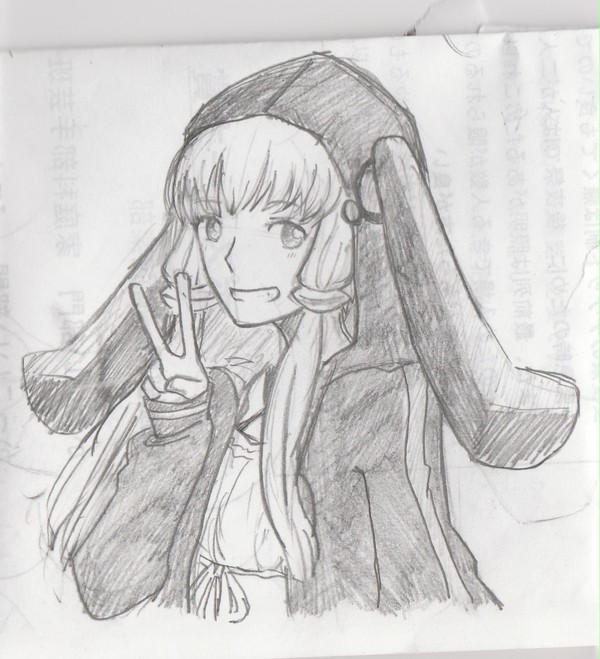 結月ゆかりさん　ラフ
