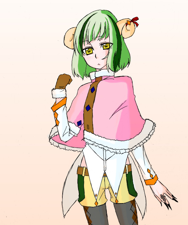 羊から連想してざっくり描いた結果