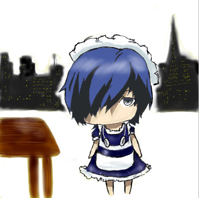 結城理 女僕服