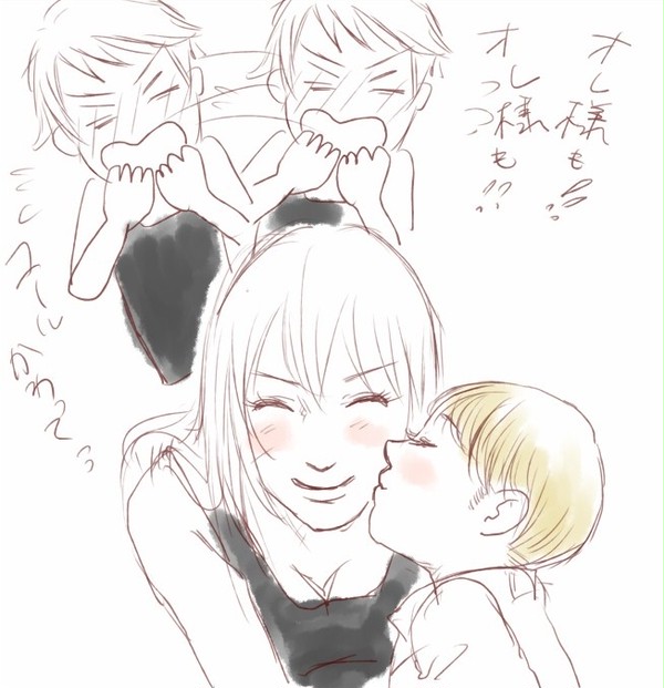 【ヘタリア】ほっぺにちゅう