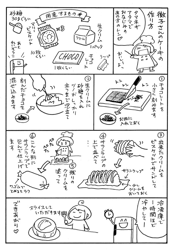 【レシピ】徹子さんのケーキ