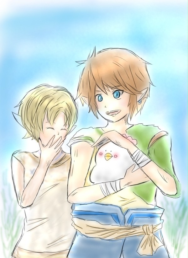 リンクとイリア