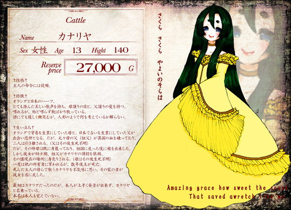 【黒オク】カナリヤ【キャトル】