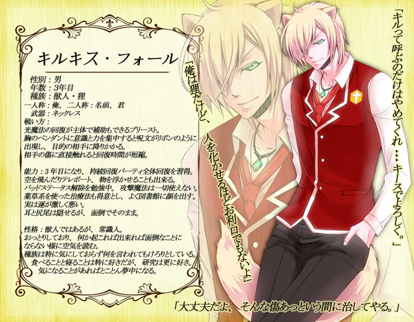 【ファン学】キルキス・フォール【キャラシ】