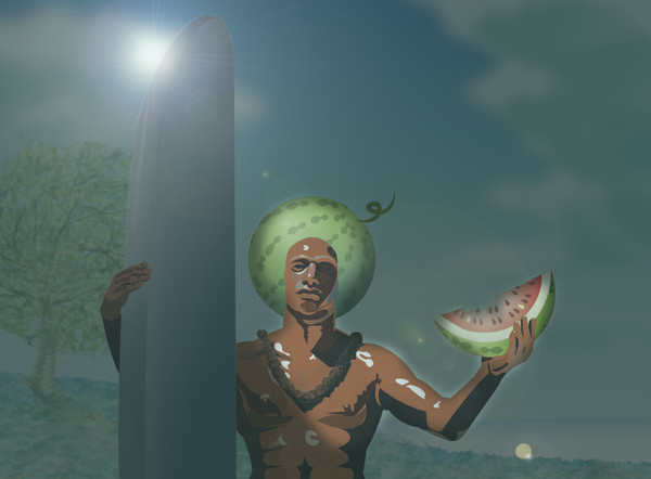 夏　マッチョ