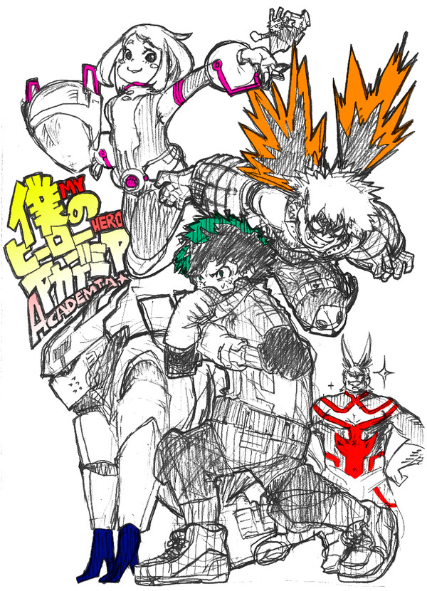ヒロアカ落書き