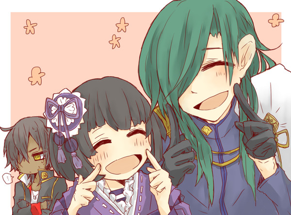 「「さんはい、にっかり！」」