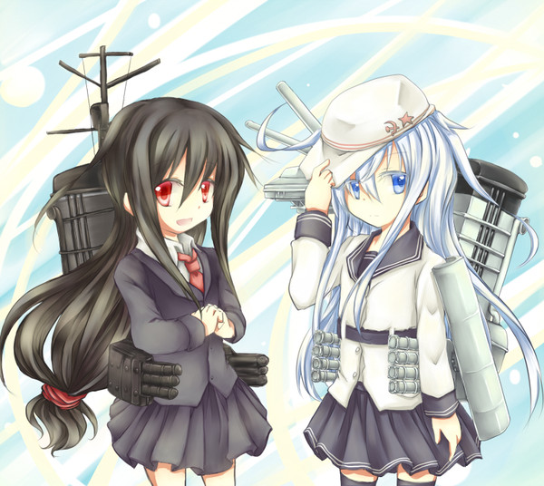 赤黒と青白のちいさな駆逐ちゃんズ