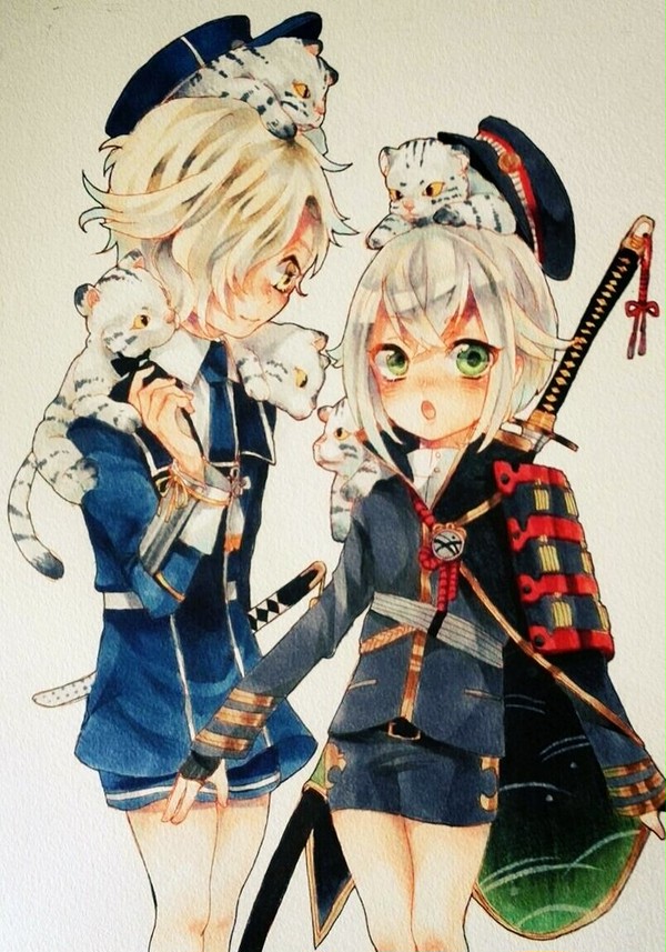 五虎退ちゃんと蛍丸