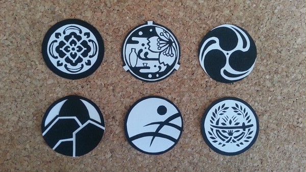 【刀剣乱舞】　我が家の一番隊　【切り絵】