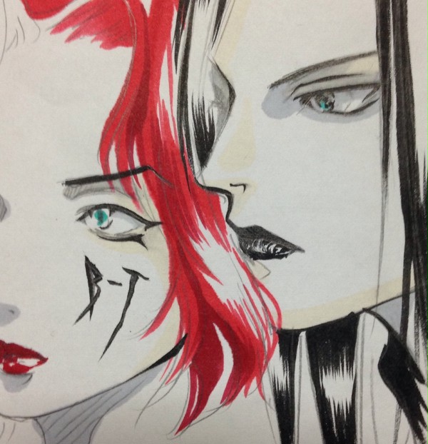 急ごしらえ悪の華記念アイコン絵