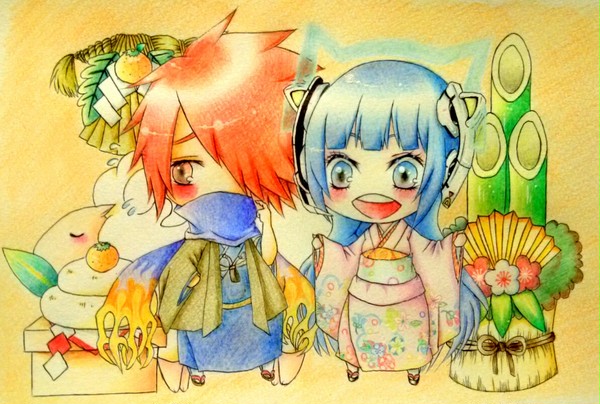 二人で着物!