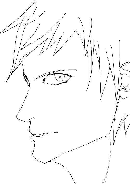 男性練習絵
