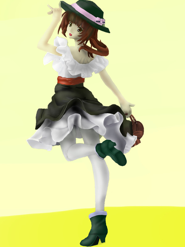 沖田紗羽のフィギュアの写真模写