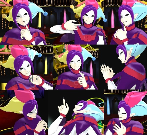 【MMD】手を口元に持っていくポーズ-ジョーカーver-