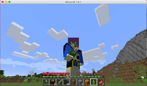 マイクラスキンで歌仙様を再現してみた
