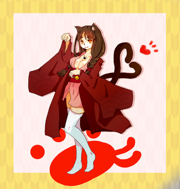 妖怪百姫たん!の猫又ちゃん。