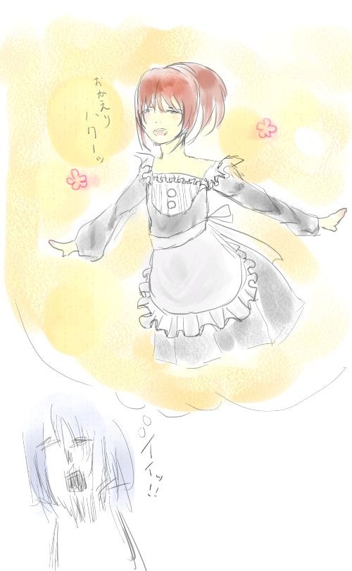 ハクが千尋のメイド服を妄想した結果
