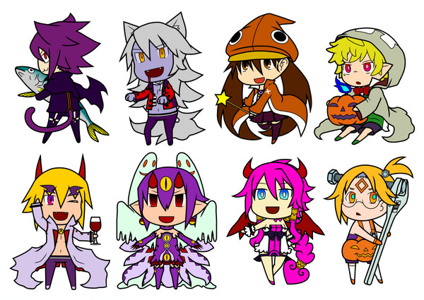 ディス4キャラマグネット用イラスト
