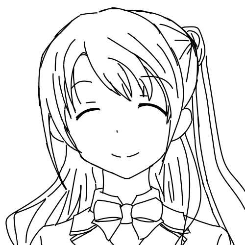 島村卯月　線画