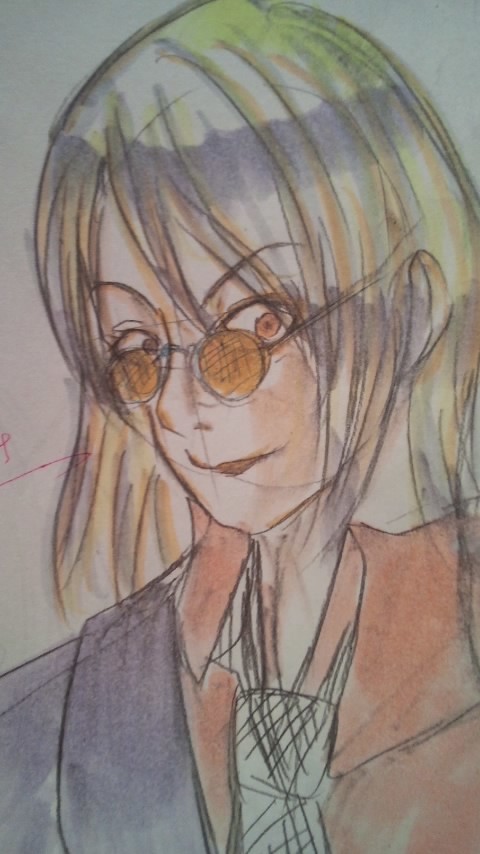 ディスト一発描き。