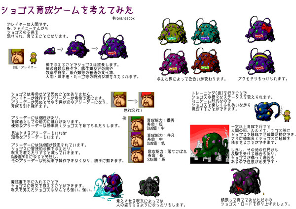 ショゴス育成ゲームを考える