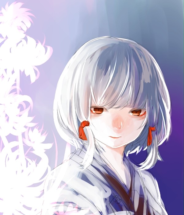 落書き白菊