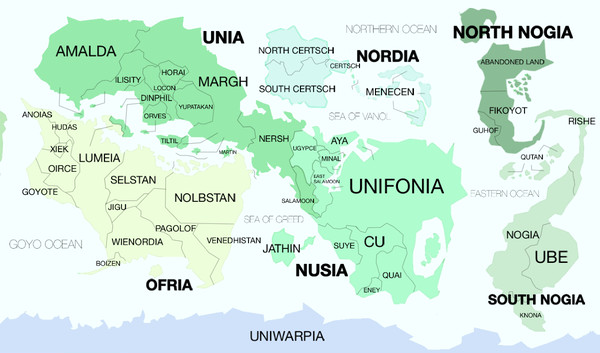 架空の世界地図