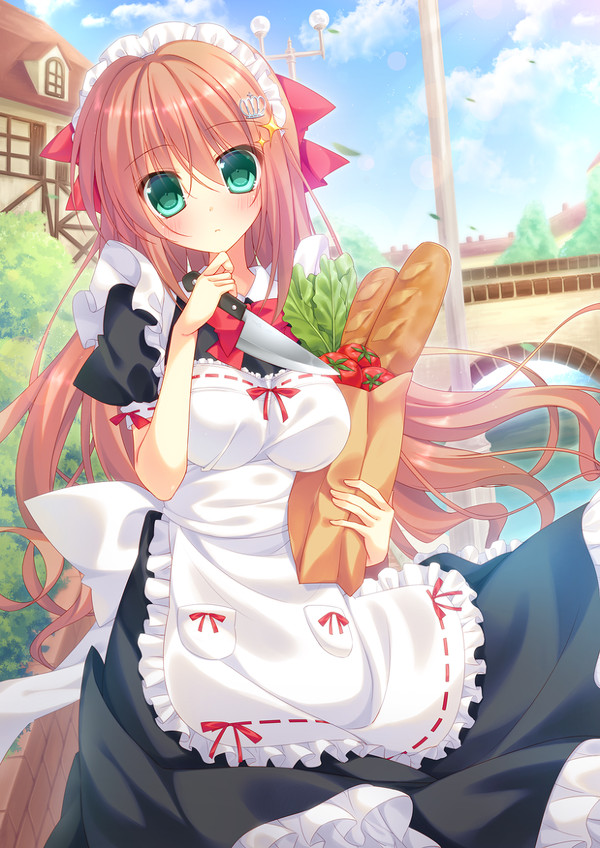 包丁を逆手持ちする癖のあるメイドさん
