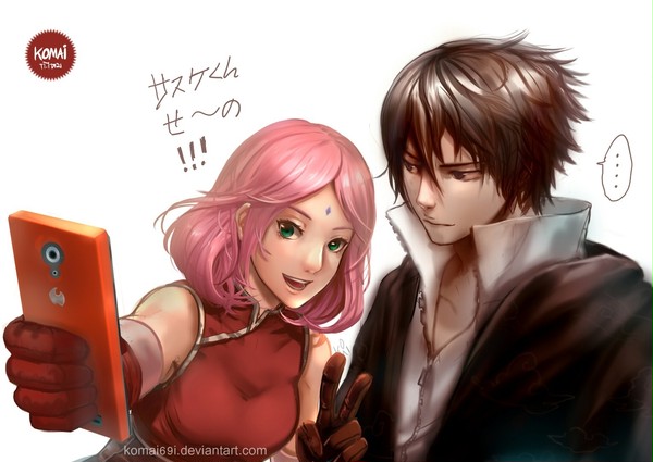 ナルト サスケ サクラ photobomb