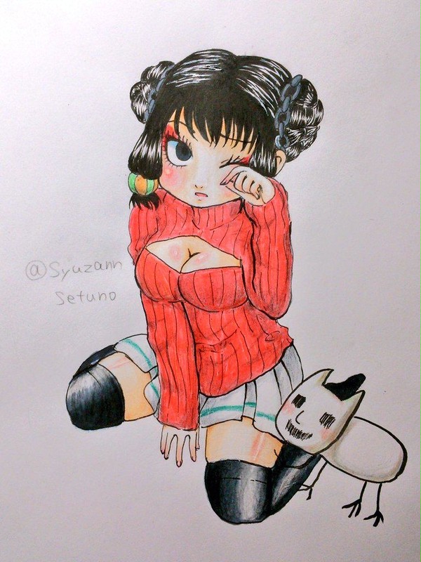 胸空きタートルネックなチュンちゃん