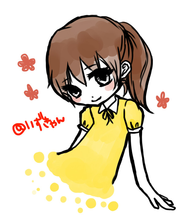 ポニテ女子落書き！