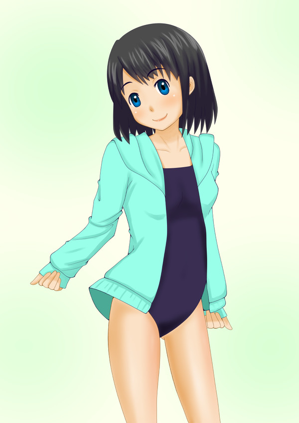スク水＋パーカー