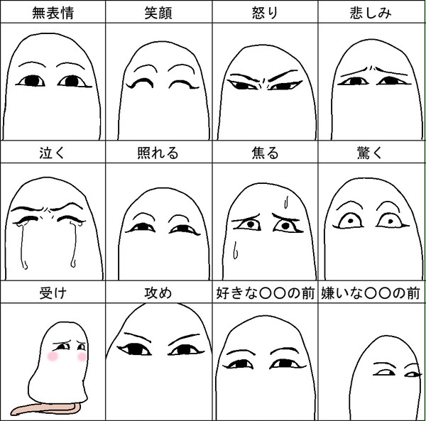 メジェド様の表情集