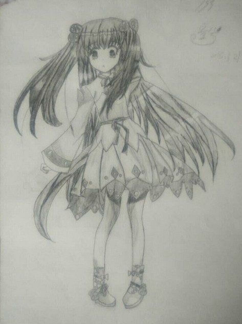 第一次画黑白稿