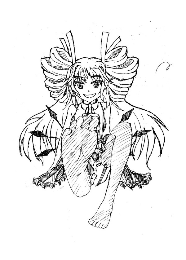 リリーゼちゃん踏まれたい落書き
