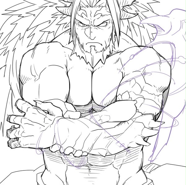 男キャラ落書き詰め