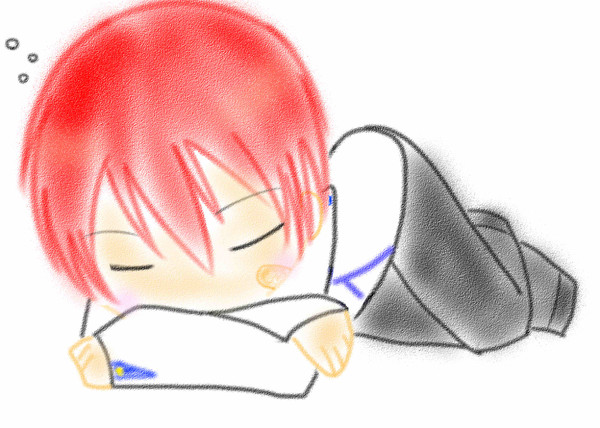 居眠りしそうなあきらっちょ