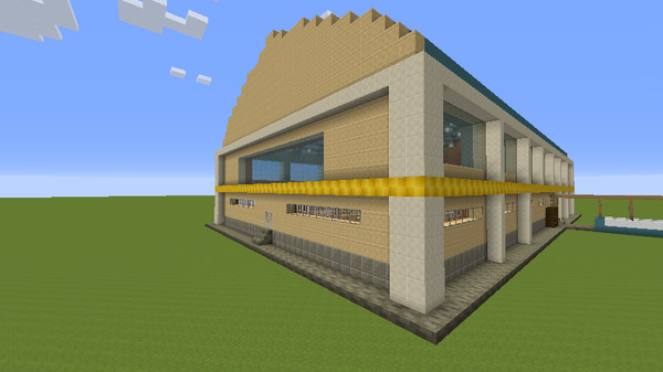 マイクラで烏野高校第二体育館ぽいの