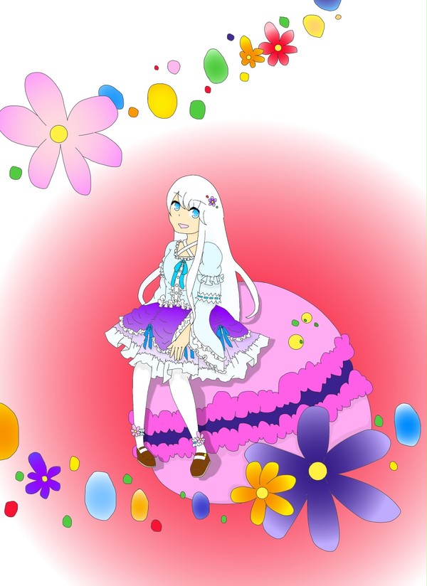 マカロンと少女（完成版）