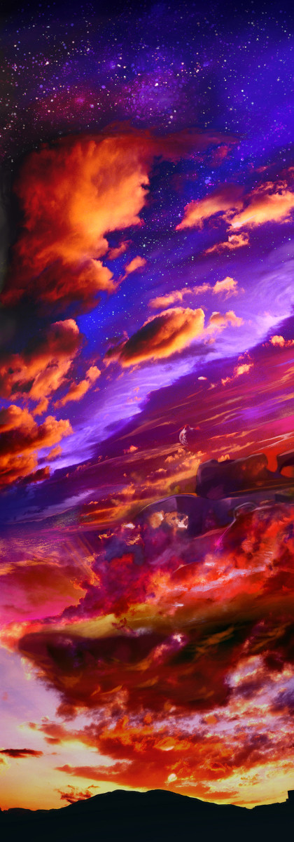 キラキラ夜空