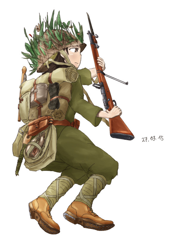 完全軍装の図（背景無し）