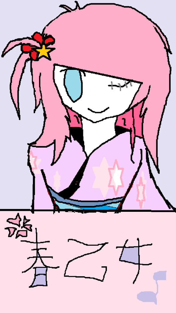マウスで落書き。