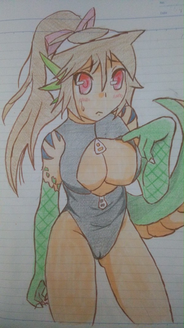 フロントチャック水着リザードマン