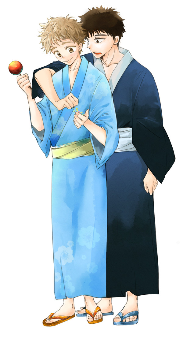 夏祭りの 三橋と阿部