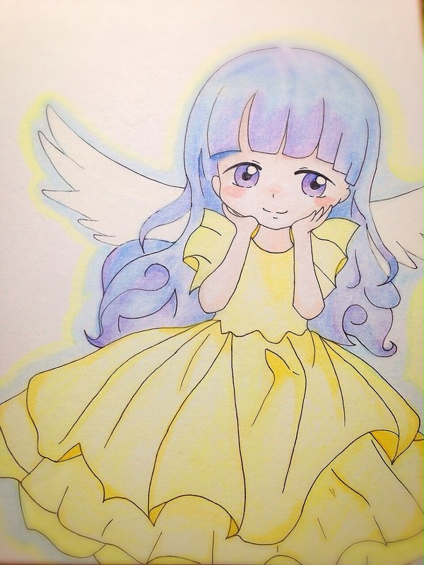 水彩少女