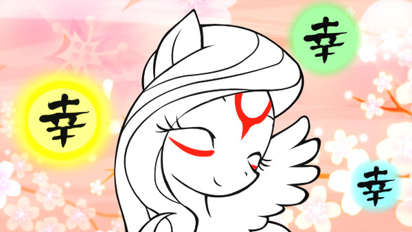 幸せそうな白いの