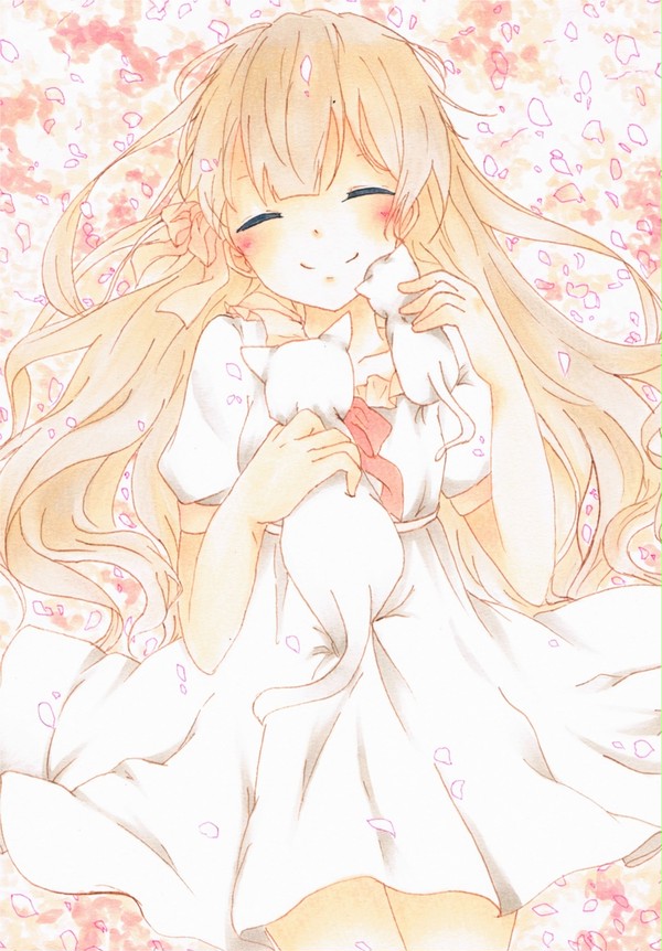 桜と君と白猫と