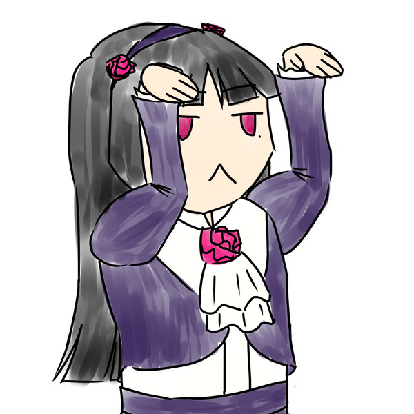 黒猫なでなでしたいポーズ