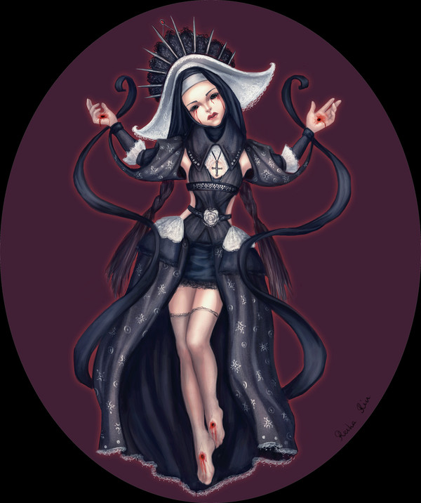 nun and diabolism/ 修道女と強迫観念